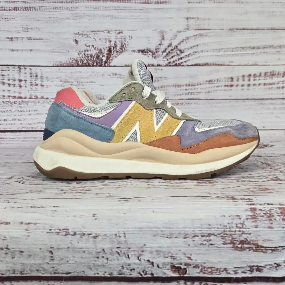 New Balance Women's 5740 Running Shoes 9.5 Silver Mink Blue Colorblock Sneakers - Picture 3 of 8